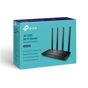 TP-Link Archer C6U AC1200 Router fekete